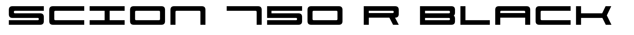 Scion 750 R Black image